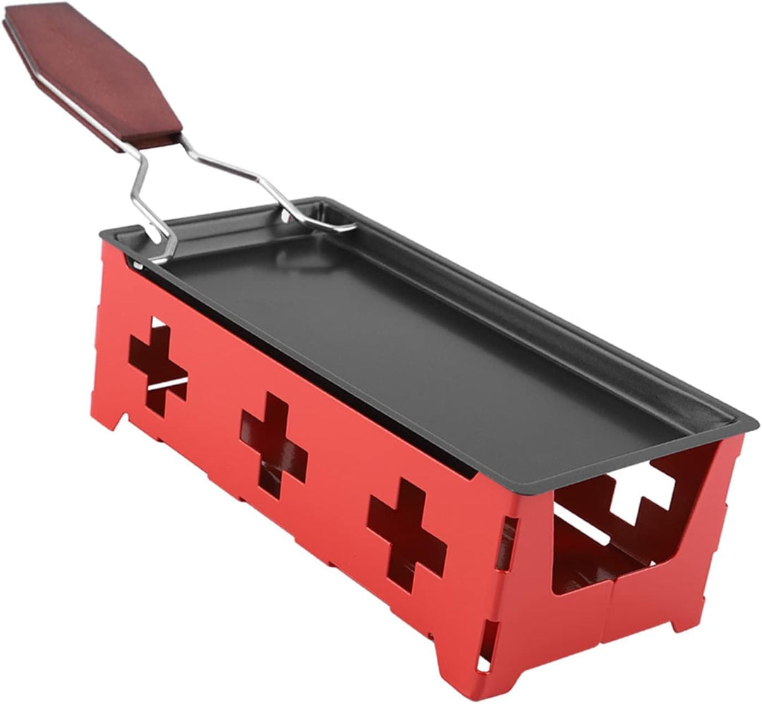 Käse Raclette Rotaster Tragbare Antihaft Backblech Herd Set Holzgriff Home Kitchen Grill Werkzeug mi
