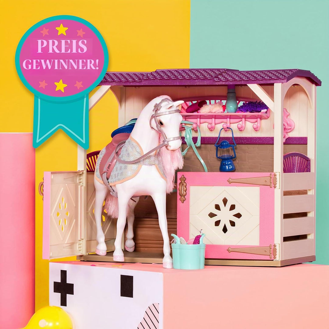 Glitter Girls - Alle Asparkle Acres - Spielset Pferdestall - Spielset für 36 cm grosse Puppen und Sp