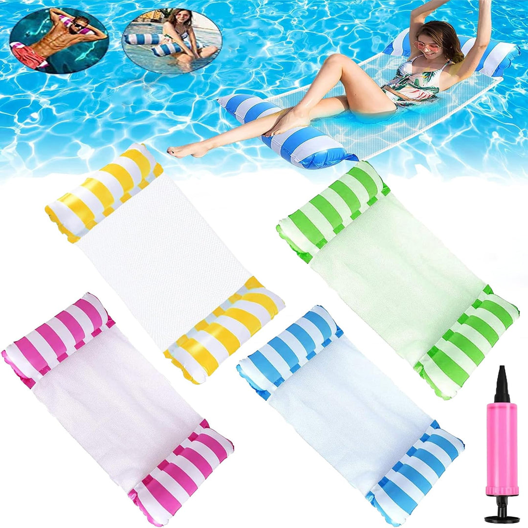 Wasserhängematte, Aufblasbares Schwimmbett Pool für Erwachsene, Sommerspiele, Strandparty, zusammenk