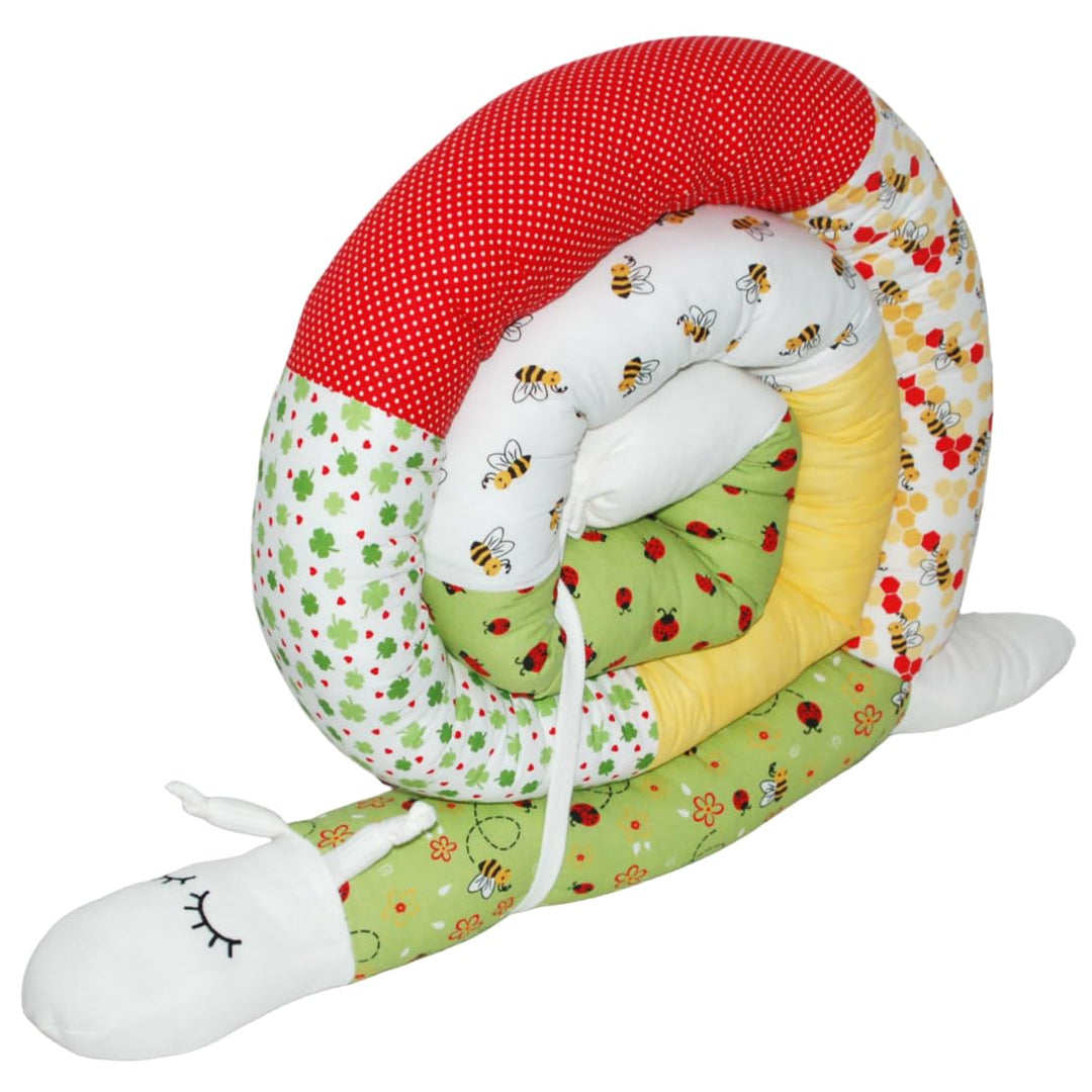 Bettschlange/Bettschnecke XXL *** Länge 300cm**Stillkissen, Seitenschläferkissen**(Marienkäfer mit S