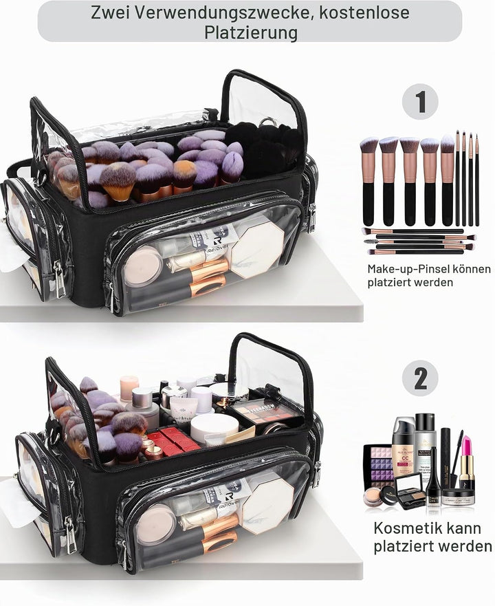 Kosmetikpinsel-Tasche Extra Gross Profi Kosmetikpinselbeutel XL Essentials für Kosmetikerinnen Reise