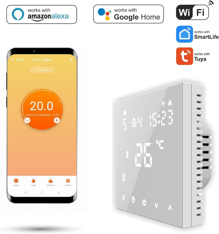 Automat-on Thermostat Fussbodenheizung | Raumthermostat Fussbodenheizung PRO2 | Steuerung Wandthermo