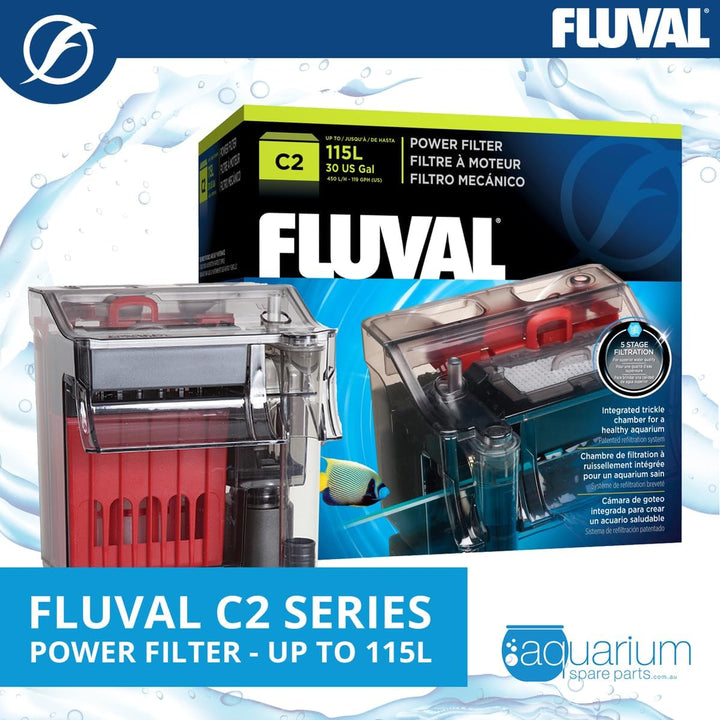 Fluval C2 Clip-On 5-Stufen Aquarienfilter, Aussenfilter, 38-115l