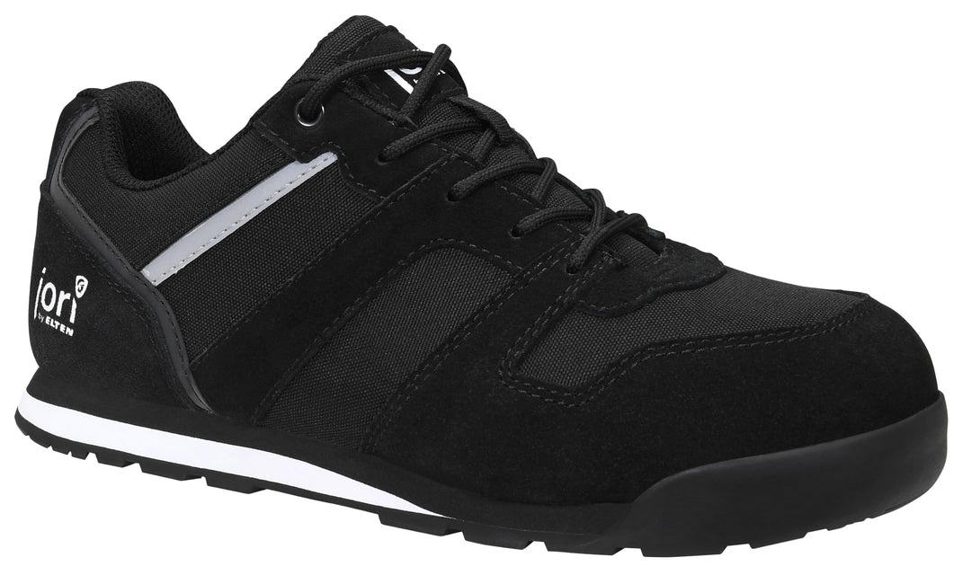 Jori Sicherheitsschuhe jo_Slim Black Low ESD S3, Damen und Herren, Leder/Textil, Stahlkappe, leicht,