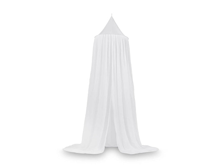 Jollein Baldachin Vintage White - Höhe 245 cm - Betthimmel Babybett Kinderzimmer - Weiss Weiss 245 c