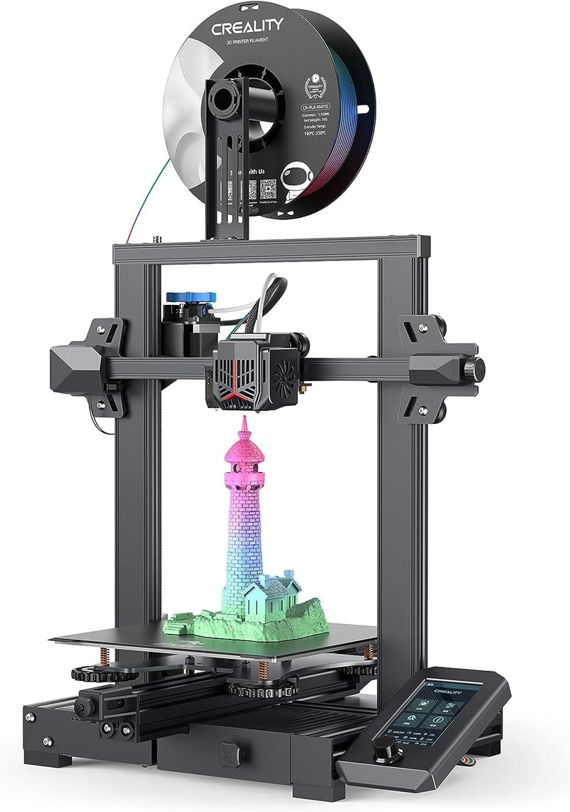 Offiziell Creality Ender-3 V2 Neo 3D-Drucker Vollmetall-Bowden-Extruder CR Touch Modellvorschau mit