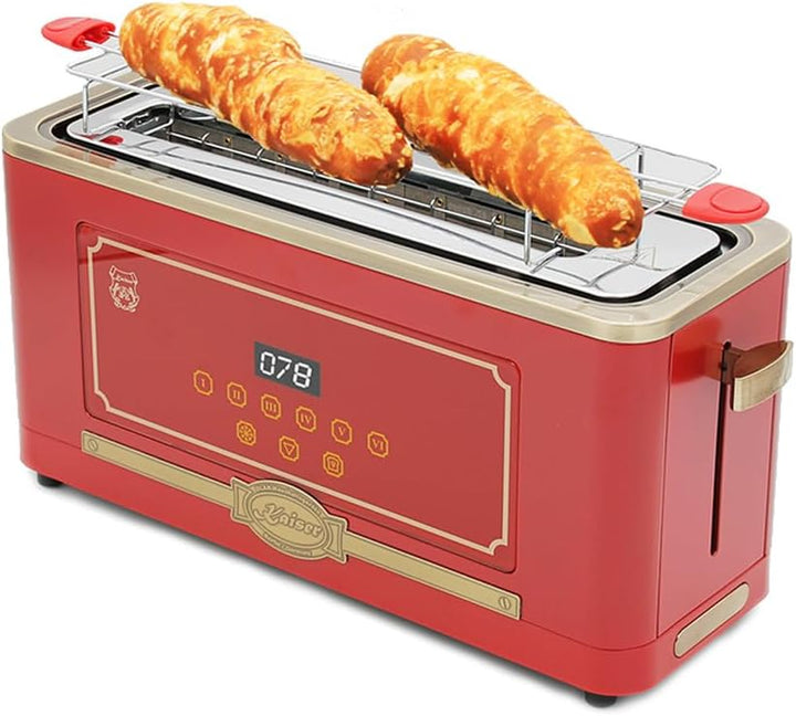 KAISER Toaster T 4000 RotEm Retro-Toaster,6 verschiedene Toaststufen für beste Ergebnisse