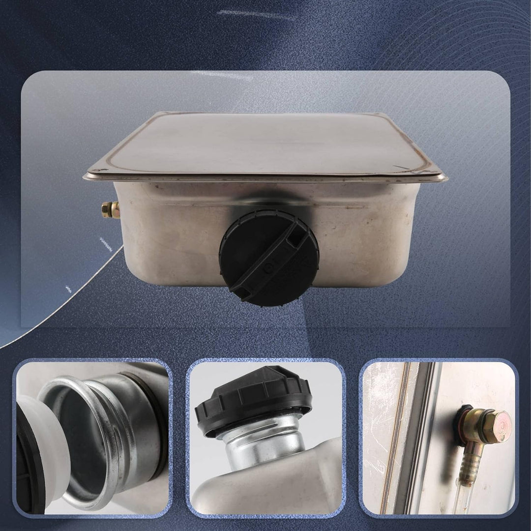 Dasing 7L Rostfreier Benzin Treibstoff Tank Passt für Heizung Universal