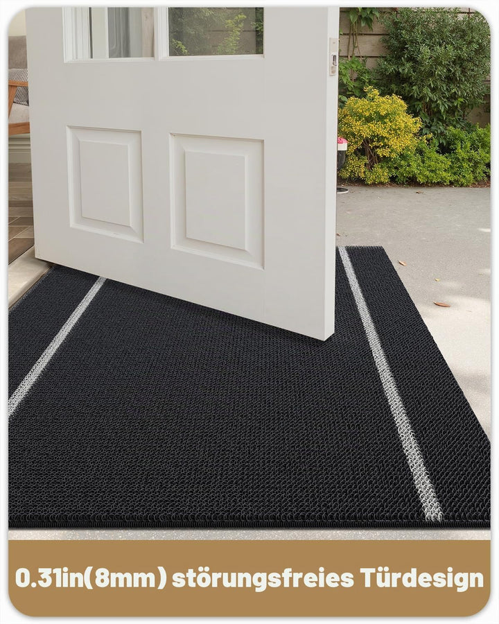 Color G Fussmatte Aussen Innen 60 x 120 cm, Grosse Schmutzfangmatte Aussen rutschfest Wetterfest, Fu