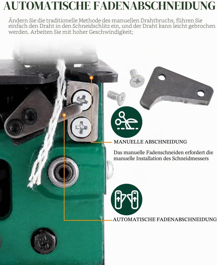 MXBAOHENG Sacknähmaschine 220V Nähmaschine für Säcke Tragbares Beutelverschliessmaschine Elektrische