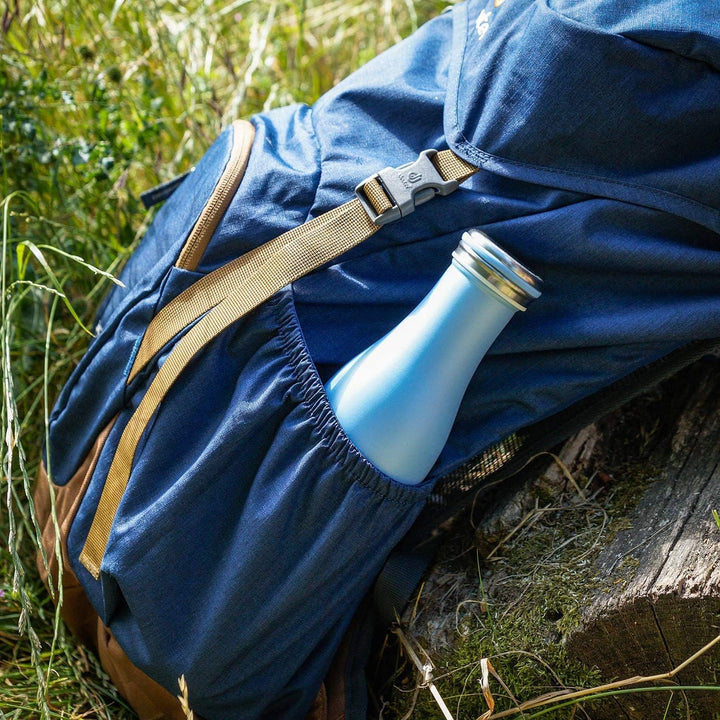 Lurch 240940 Isolierflasche/Thermoflasche für heisse und kalte Getränke aus doppelwandigem Edelstahl