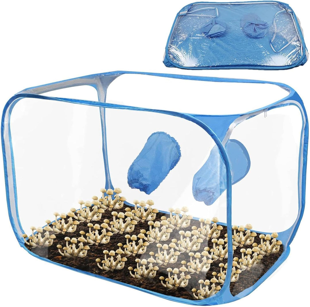 Pilzzuchtzelt, Pilz Zuchtbox, Pop Up Pilzzuchtbeutel, Mushroom Still Air Box, Faltbare Wachstumsbehä