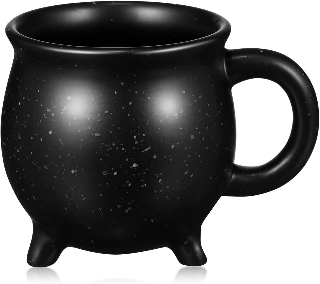 Cabilock 2 Stück Hexen Wicca Keramik Schwarz Becher Tassen Neuheit Latte Servieren Für Milchgetränke