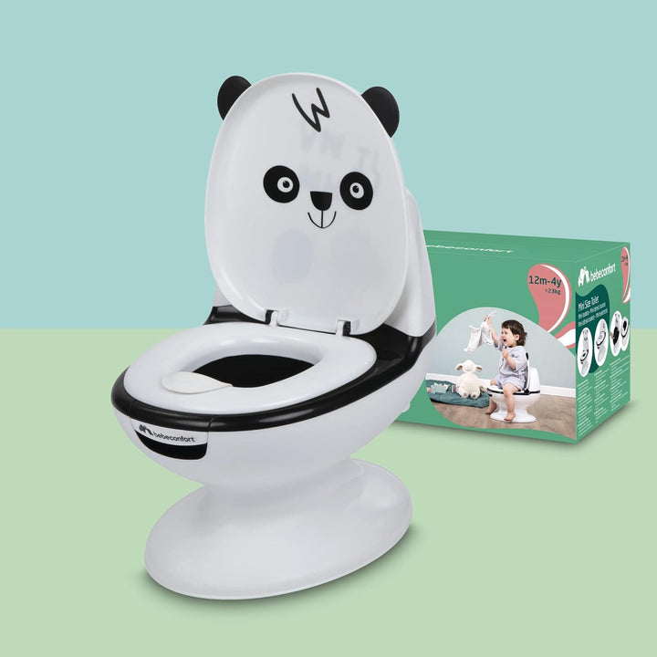 Bebeconfort Toilettensitz in Minigrösse für Kinder, Toilette fürs Töpfchentraining mit süssem Panda,