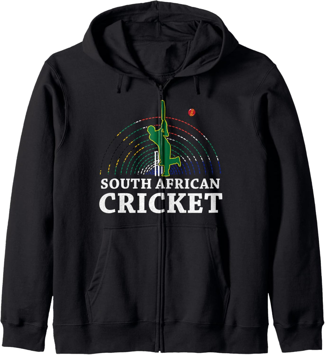 South African Cricket South Africa Flag Colours Kapuzenjacke