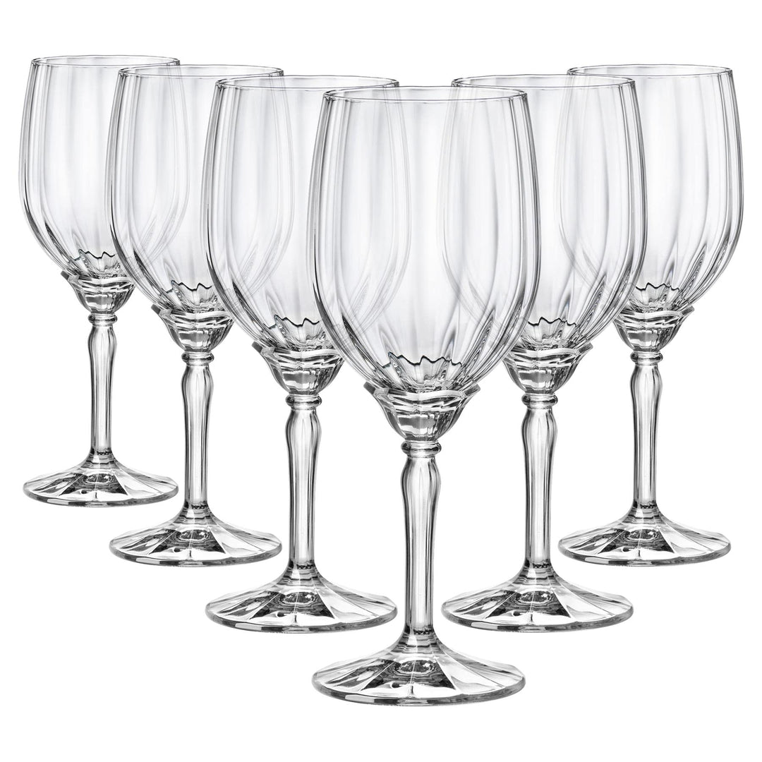 Rocco Bormioli Bormioli Rocco Florian Set aus 6 Glas, transparenter Fuss für weisse Weine, 38 cl, du