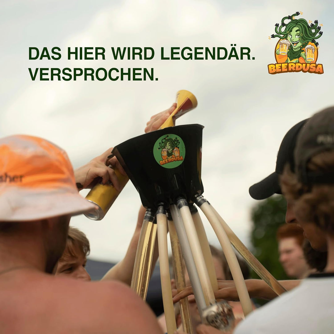 8er Bierbong Set Bier Trichter Saufen 8er Verteiler 3.0
