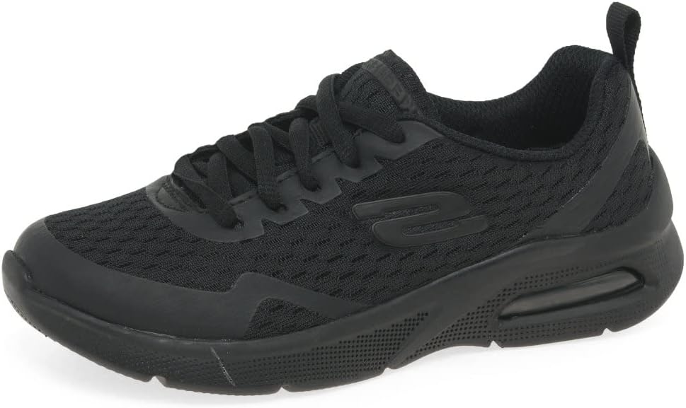 Skechers Jungen Microspec Max Sneaker 39 EU Black Textile Trim, 39 EU Black Textile Trim