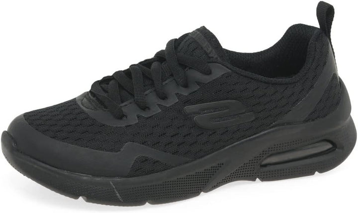 Skechers Jungen Microspec Max Sneaker 39 EU Black Textile Trim, 39 EU Black Textile Trim