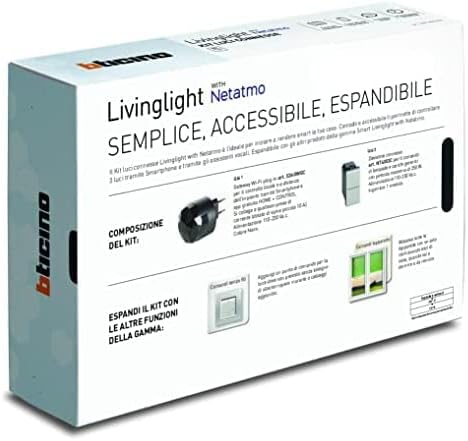 Bticino Livinglight Smart SNT3601KIT Beleuchtungsset zum Ein- und Ausschalten der Lichter per App od