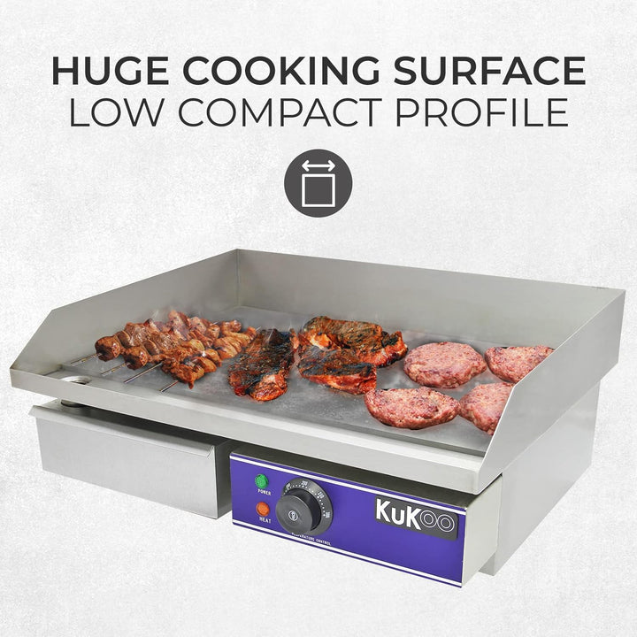 Kukoo 70 cm Elektrische Grillpfanne/Theken-Grill/Gewerbliche Grillpfanne/Grill/Fritteuse