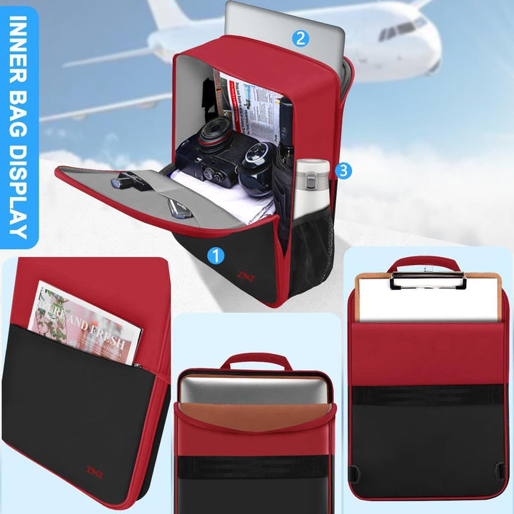 ZINZ Schlanker und Erweiterbarer Laptop Rucksack, 17 Zoll Reise-Business Rucksack, wasserabweisender