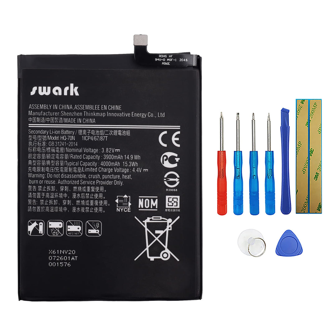 Swark HQ-70N Akku Kompatibel mit Samsung Galaxy A11 A115F SM-A115M SM-A115F SM-A115U with Tools