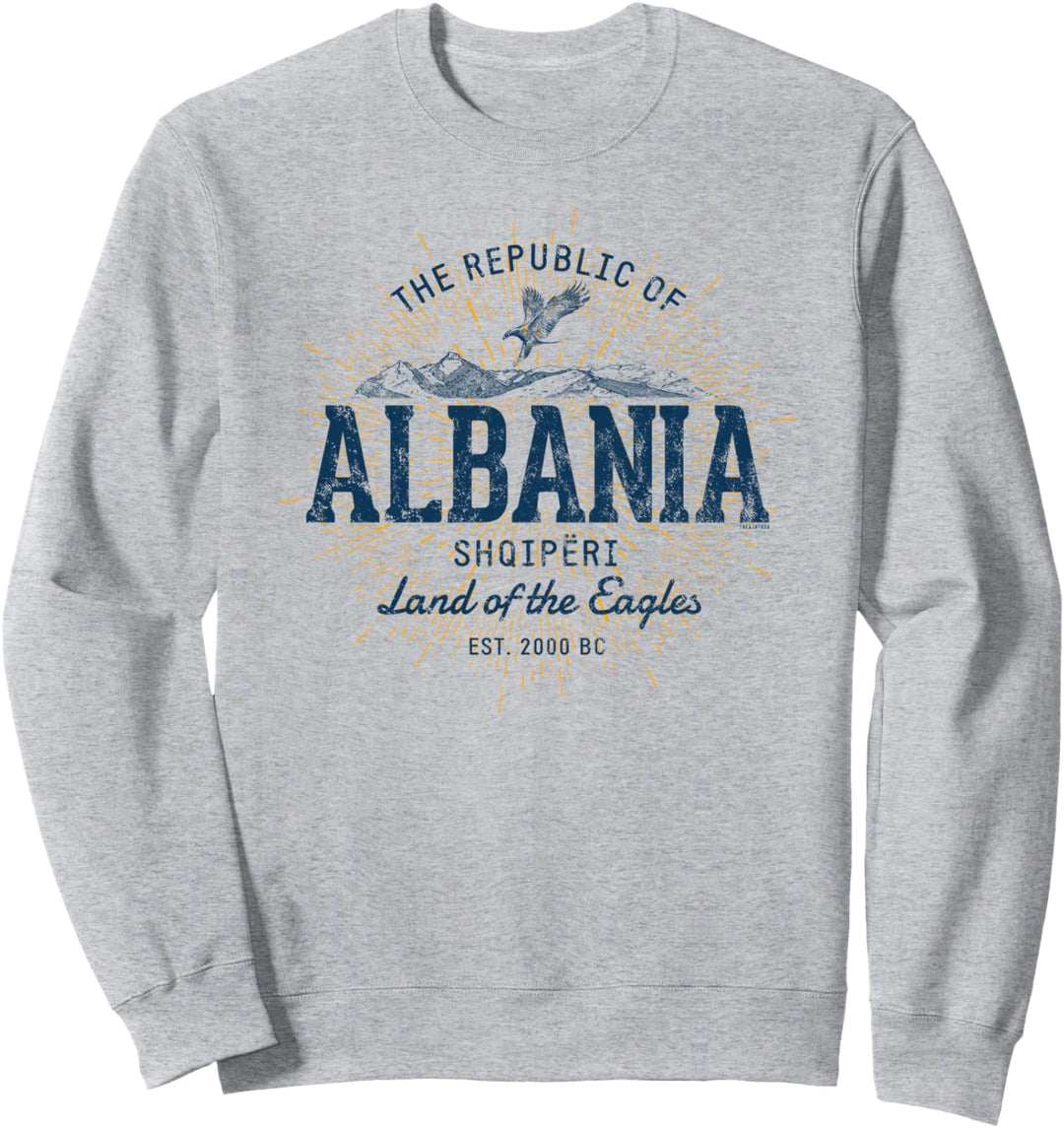 Albania Retro-Stil Vintage Albanien Sweatshirt