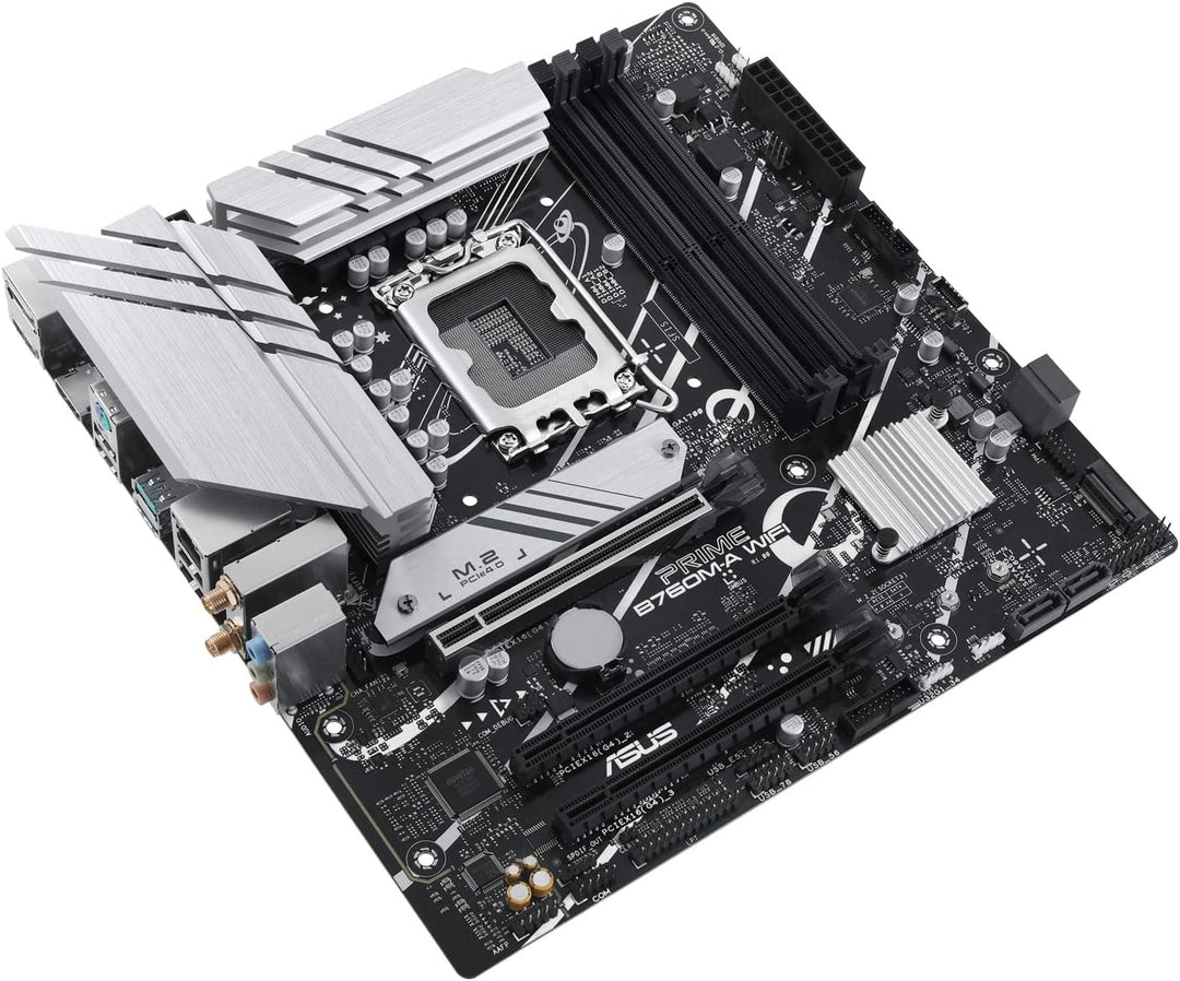 ASUS PRIME B760M-A WIFI Mainboard Sockel Intel LGA 1700 (Intel B760, mATX, DDR5 Speicher, PCIe 4.0,