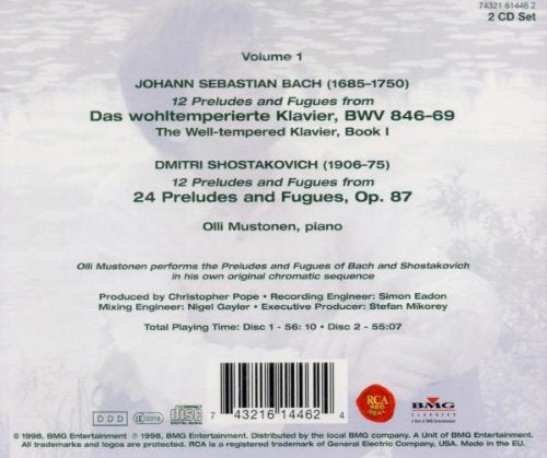 Präludien und Fugen von Bach und Schostakowitsch, Audio-CD