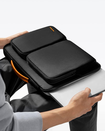 tomtoc 360° Tasche Hülle Kompatibel mit 15,6 Zoll Acer, ASUS, Dell, HP, Lenovo Laptop Notebook Chrom