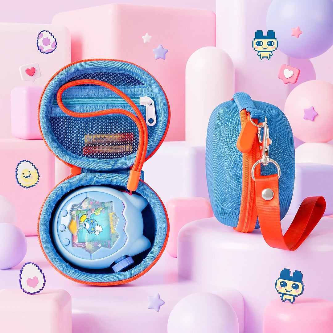 Silikon Hülle und Hartschalenkoffer kompatibel mit Tamagotchi Paradise Virtuelles Haustierspielzeug,
