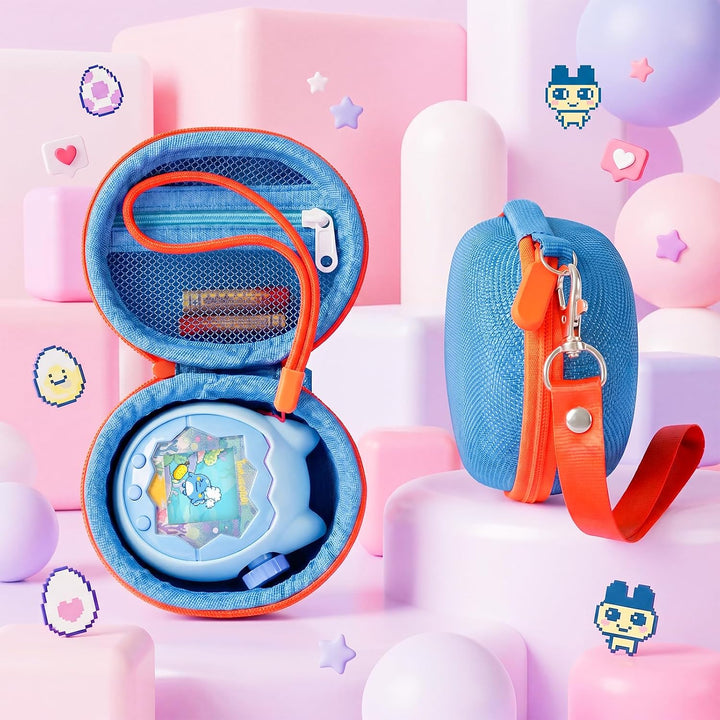 Silikon Hülle und Hartschalenkoffer kompatibel mit Tamagotchi Paradise Virtuelles Haustierspielzeug,
