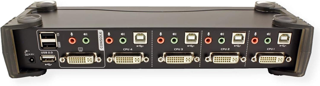 ATEN CubiQ CS1784A 4-Fach KVM Umschalter (DVI, USB 2.0, 2.1 Audio)