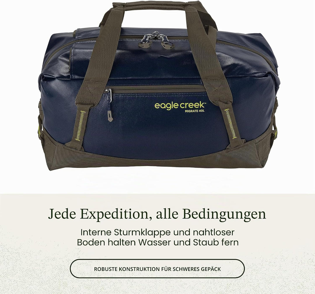 Eagle Creek Migrate Reiserucksack mit versteckten Rucksackgurten, grosse Öffnung mit vollständiger Ö