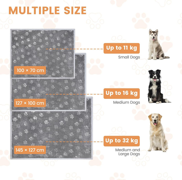 PETTOM wasserdichte Hundedecke, Hundedecke Flauschig aus Sherpa Fleece, Hundedecke Waschbar Beidseit