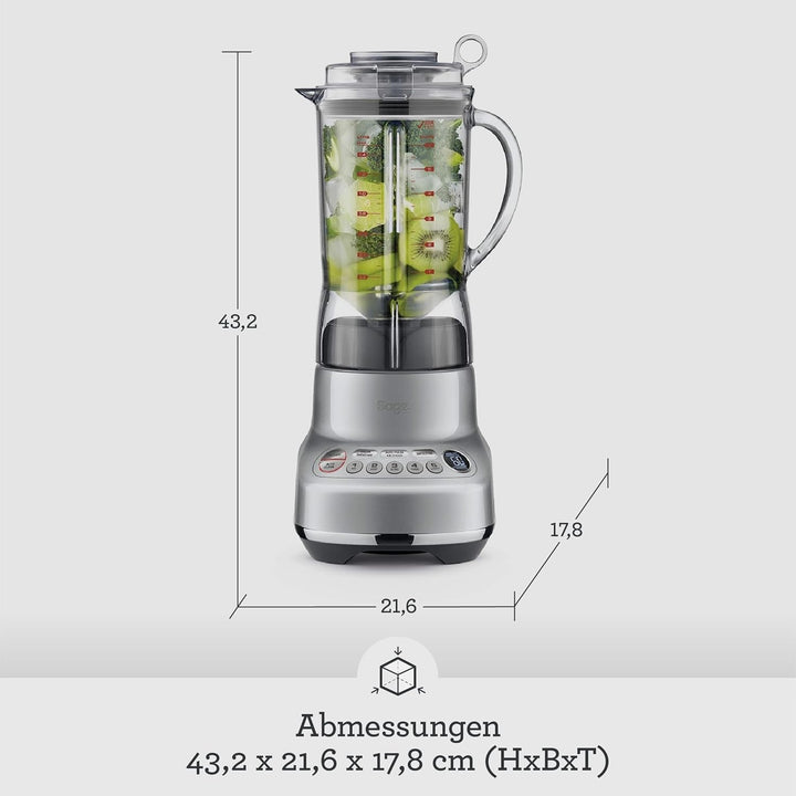 Sage - The Fresh & Furious - Standmixer und Smoothiemaker - Eiscrusher, elektrischer Blender - 5 Ges