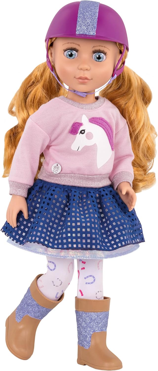Glitter Girls - Galoppieren und leuchten! - Einhorn Pullover & Leggings - Reitsport-Outfit - Helm &