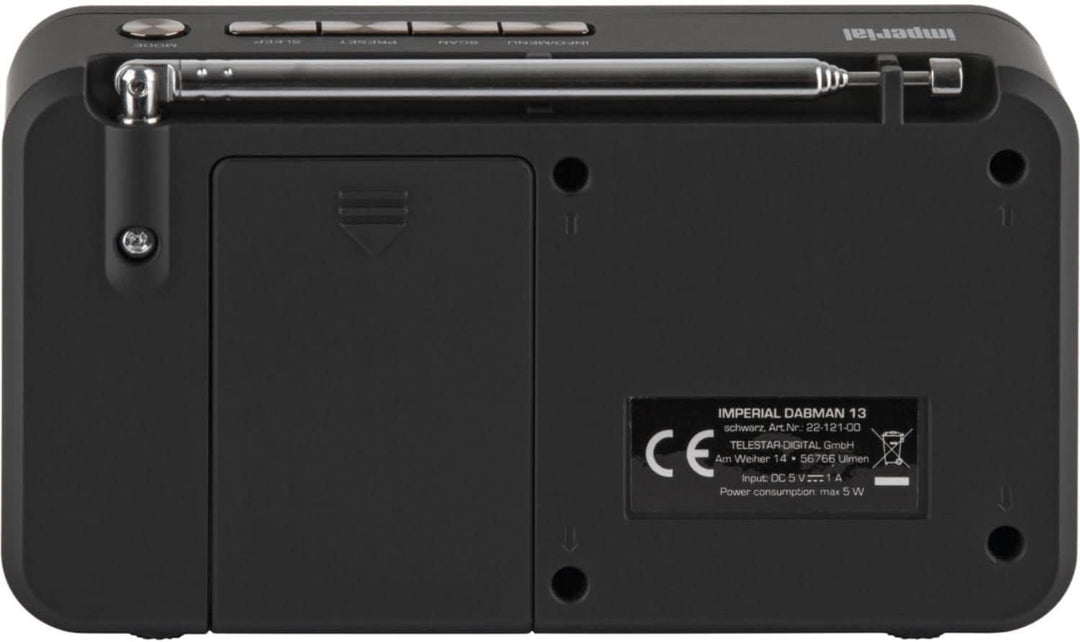 Imperial DABMAN 13 (DAB+, UKW, Lautsprecher, Display, USB, MicroSD, Akkubetrieb, Batteriebetrieb, kl