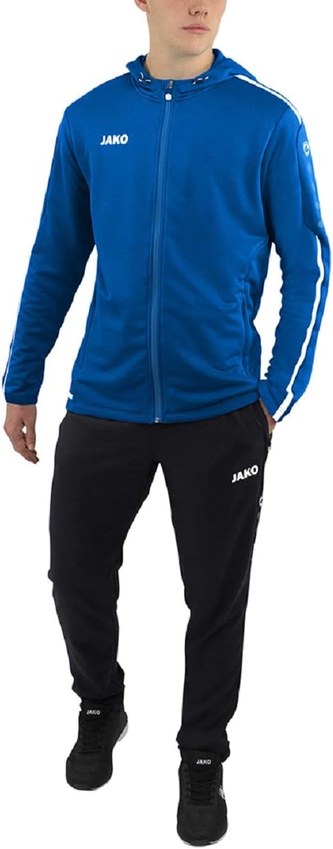JAKO Herren Kapuzenjacke Striker 2.0, weiss/marine, XXL, 6819 XXL royal/Weiss, XXL royal/Weiss