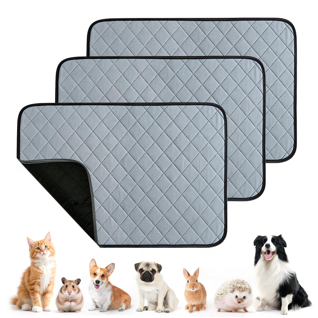 3 Stück 45 x 60 cm Meerschweinchen Unterlage Waschbar - Pipipads Meerschweinchen - wasserdichte Supe