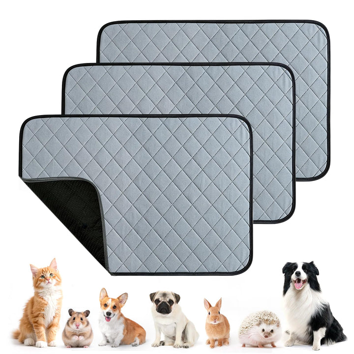 3 Stück 45 x 60 cm Meerschweinchen Unterlage Waschbar - Pipipads Meerschweinchen - wasserdichte Supe