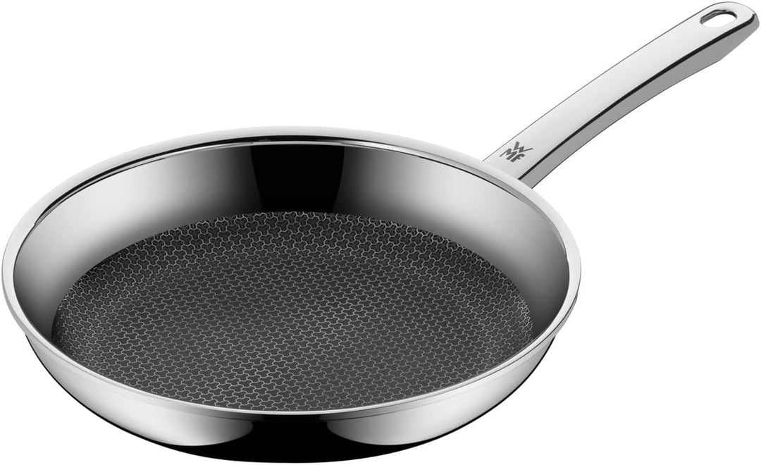 WMF Profi Resist Bratpfanne Induktion 24 cm, Mehrschichtmaterial beschichtet, Wabenstruktur, Edelsta