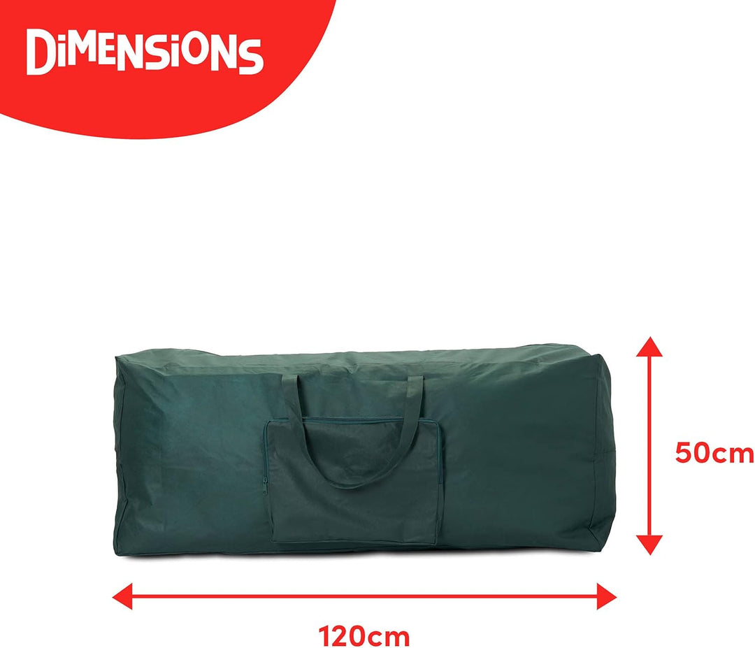 THE TWIDDLRES 2 Grosse Weihnachtsbaum Aufbewahrungstaschen, 120x35x50cm - Premium 210D Polyester