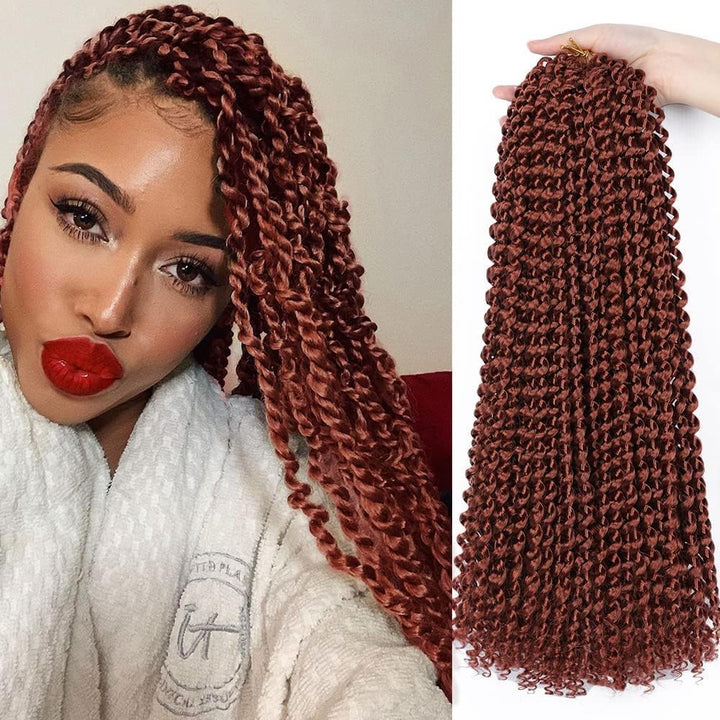 Passion Twist Hair, 7 Packs 24 Inch Water Wave Crochet Hair for Long Bohemian Hair Braiding Hair YDD