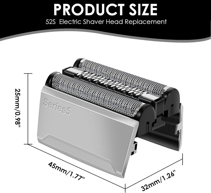 Scherkopf for Series 5 52S, Afaneep Elektrische Rasierköpfe Elektrorasierkopf Ersatzteil Scherkopf E
