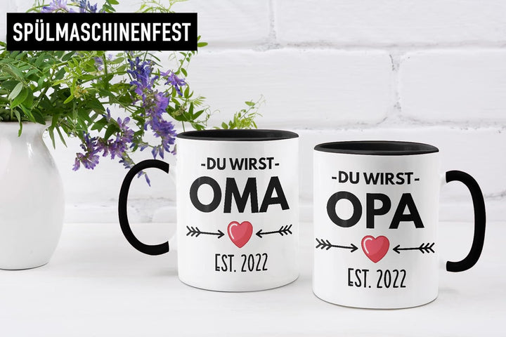 Trendation - Ihr werdet Oma und Opa 2022 Geschenk Schwangerschaft Verkünden Baby Überraschung Du Wir