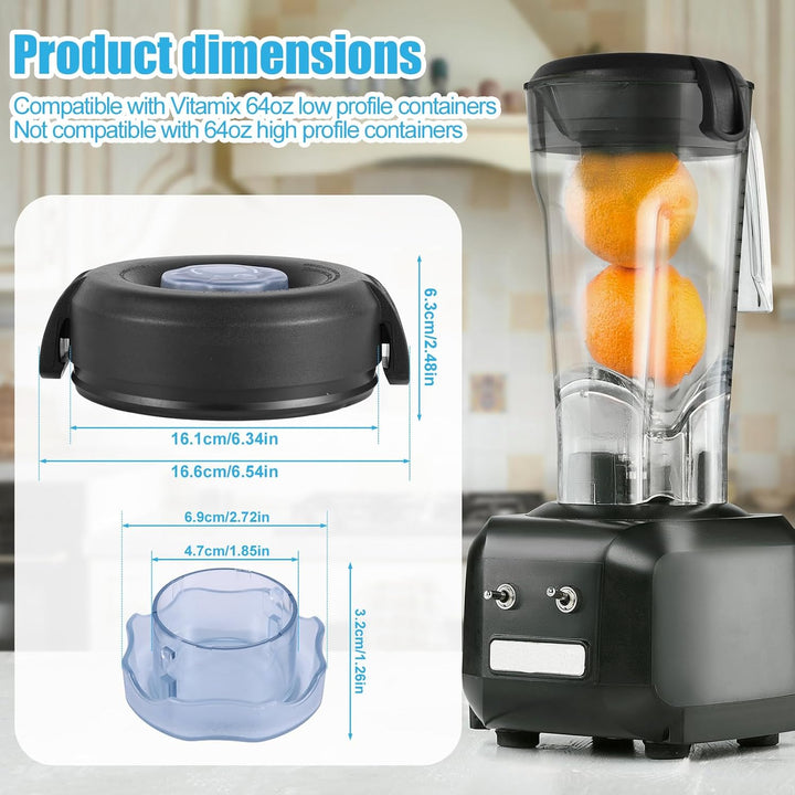 Mixerflaschendeckel für Vitamix Zubehör, 1,81 kg Niedriger Behälter Mixer Ersatzteile für Vitamix De
