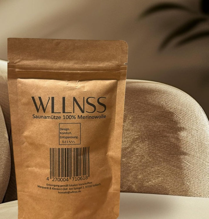 Saunamütze 100% Merinowolle, Premium Saunahut Damen Herren Unisex, Sauna Mütze Hut Zubehör, Sauna Ge