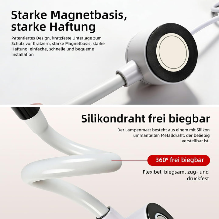 Philorn Magnetische Positionierungs Quiltleuchte für Nähmaschine, 3-in-1 magnetischer Nahtführer, fü